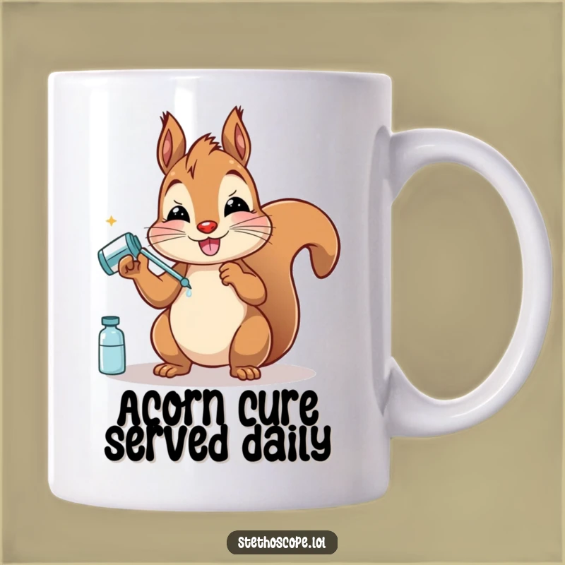 Funny Squirrel Doctor Mug: Hilarious Nutty Healthcare Gift