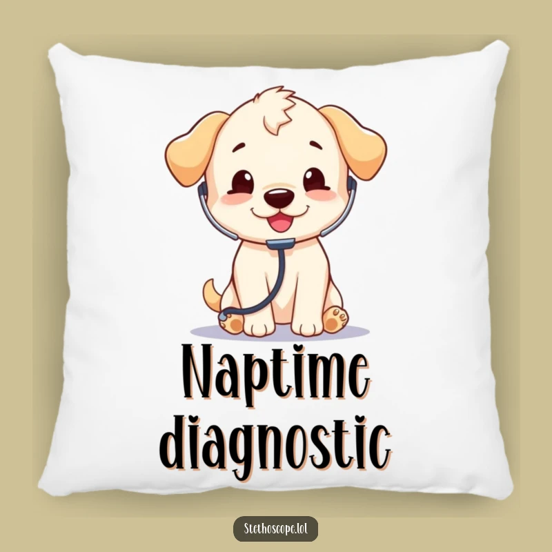 Funny Puppy Doctor Pillow: Cute and Comfy Canine Accent
