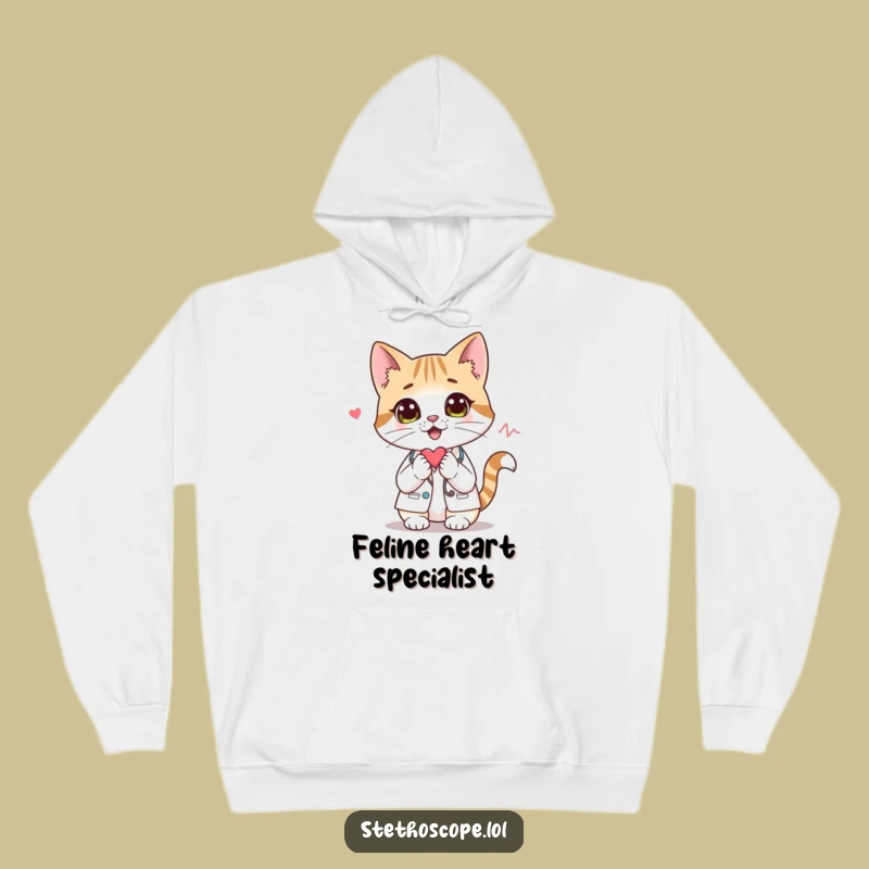 Funny Cat Doctor Hoodie: Cozy Curious Feline Sweatshirt, Your Next Favorite Funny Gift