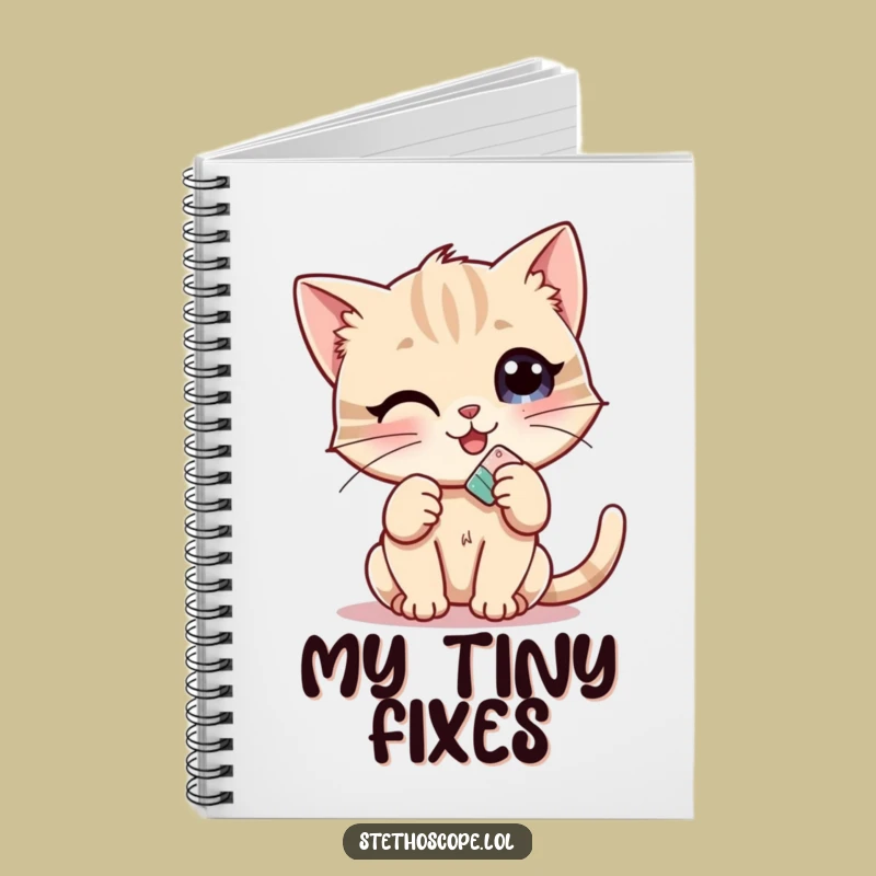 Funny Kitten Doctor Notebook: Jot Down Cute and Caring Notes