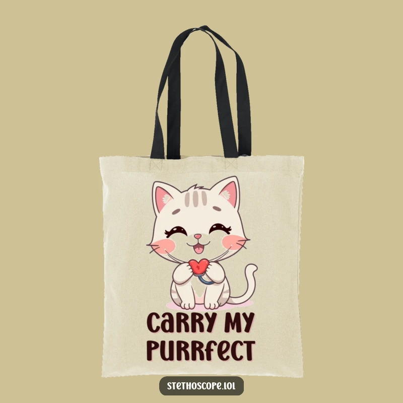 Funny Cat Doctor Tote Bag: Carry Your Compassion and a Perfect Funny Gift