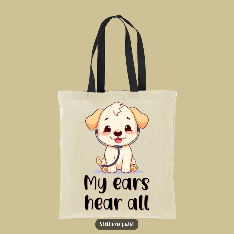Funny Puppy Doctor Tote Bag: Carry Your Love for Dogs